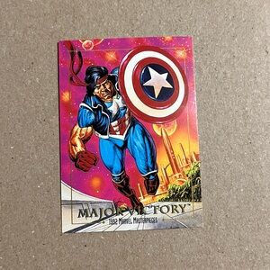 1992 Skybox Marvel Masterpieces Major Victory #48 Trading Card